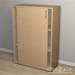 Jive Skydedørsskab - 6 rum - 78 cm bred