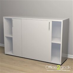 Jive skydedørsskab - 4 rum - 116 cm bred