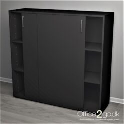 Jive skydedørsskab - 6 rum - 116 cm bred